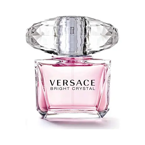 Versace Bright Crystal women's perfume bottle with crystal-like design