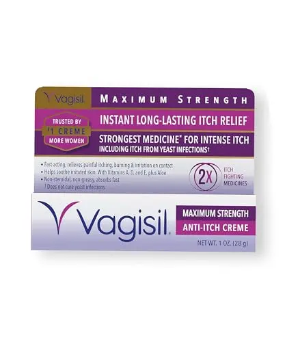 Vagisil Maximum Strength feminine anti-itch cream tube