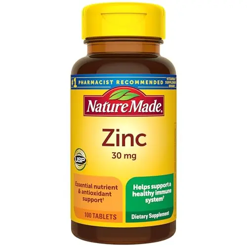 Nature Made Zinc 30 mg tablets