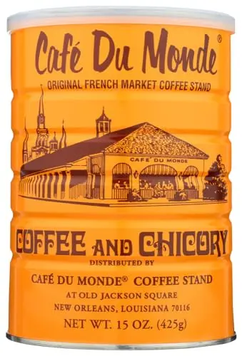 Cafe Du Monde coffee and chicory ground coffee can