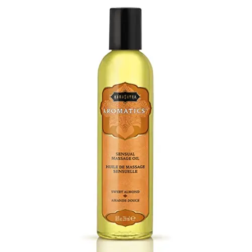 KAMA SUTRA Aromatics Massage Oil bottle with warm almond scent