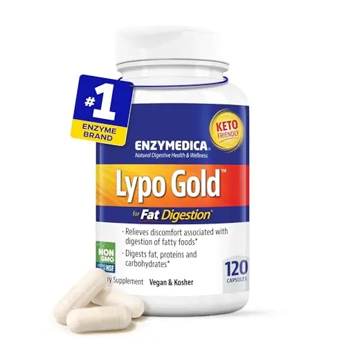 Enzymedica Lypo Gold digestive enzymes bottle