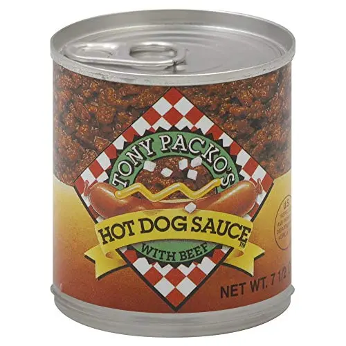 Tony Packo's Hot Dog Chili Sauce can