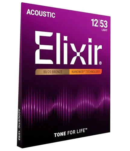 Elixir 80/20 Bronze coated acoustic guitar strings
