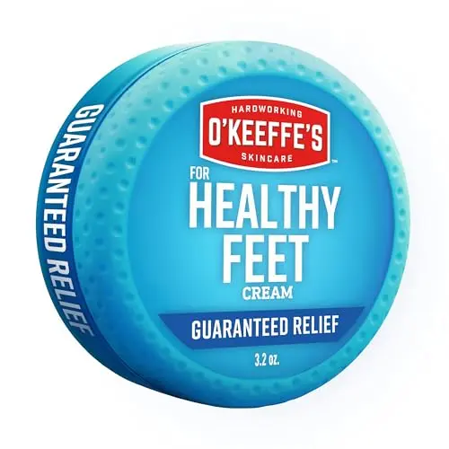 O'Keeffe's Healthy Feet Foot Cream in blue jar