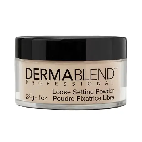 Dermablend loose setting powder in cool beige for dry skin