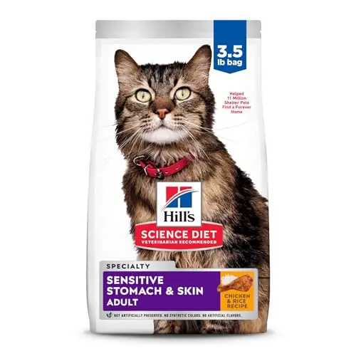Hill's Science Diet sensitive stomach dry cat food