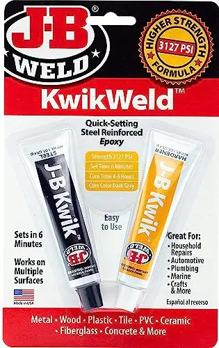 J-B Weld KwikWeld epoxy adhesive for metal bonding
