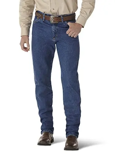 Wrangler George Strait original fit cowboy cut jeans in heavyweight denim