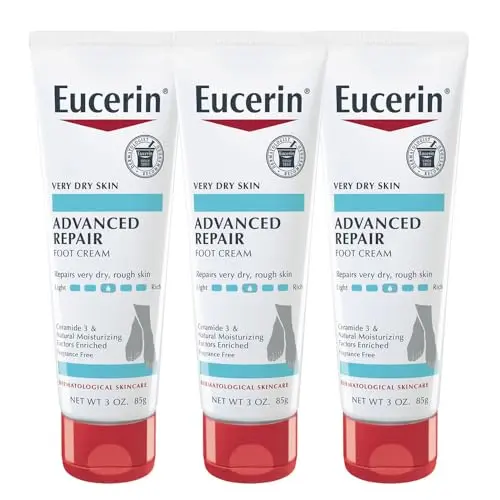 Eucerin Advanced Repair Foot Cream in travel-size tube