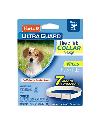 Hartz UltraGuard white flea and tick collar for dogs