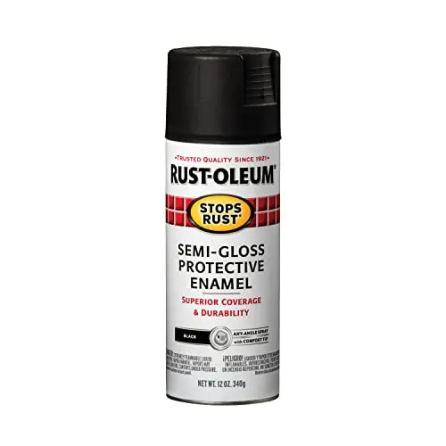 Rust-Oleum Semi-Gloss Black Spray Paint can