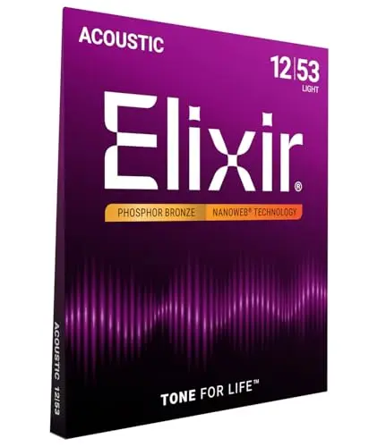 Elixir Phosphor Bronze coated acoustic guitar strings set