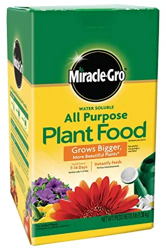 Miracle-Gro Water Soluble All Purpose Plant Food powder container