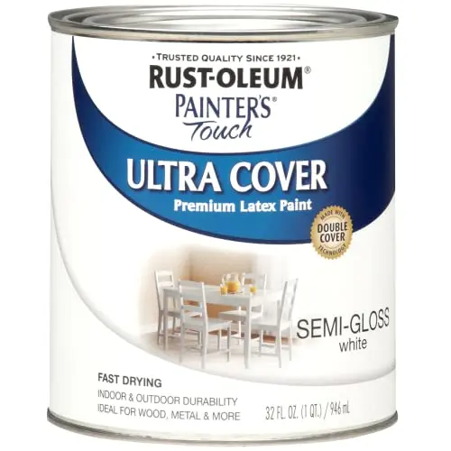Rust-Oleum Painter's Touch Ultra Cover multi-purpose paint in semi-gloss white