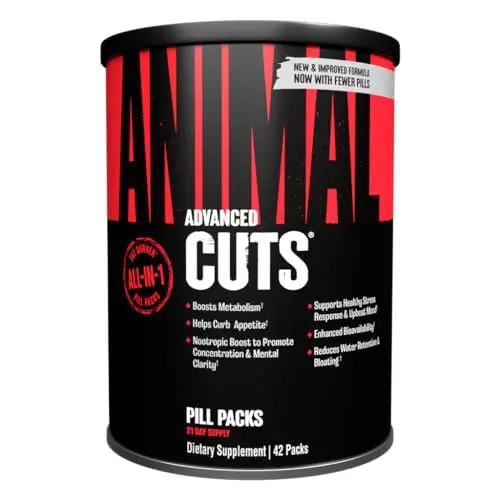 Animal Cuts thermogenic fat burner packs