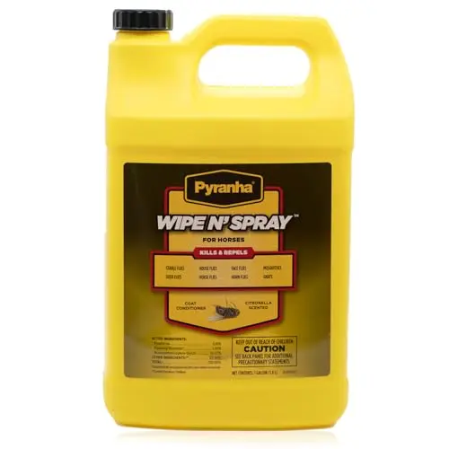 PYRANHA Wipe N' Spray bottle for horse fly control