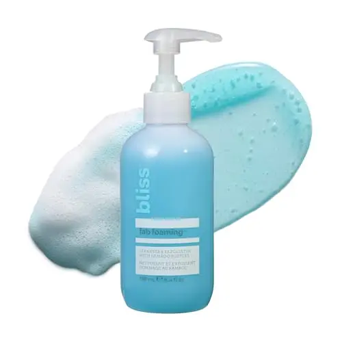 Bliss Fab Foaming 2-In-1 Cleanser and Exfoliator with bamboo buffers