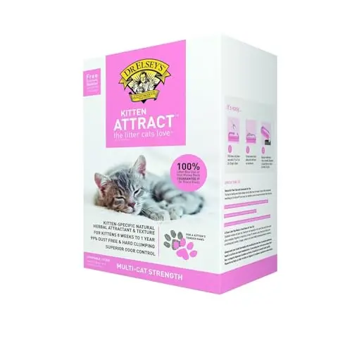 Dr. Elsey's Kitten Attract Litter bag with herbal attractant