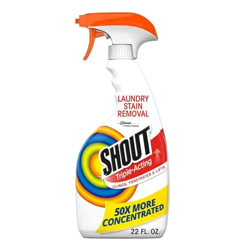 Shout Active Enzyme Laundry Stain Remover spray bottle