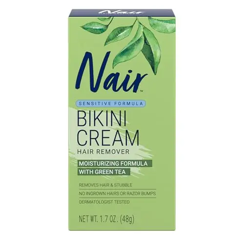 Nair Bikini Cream with Green Tea extract for sensitive skin
