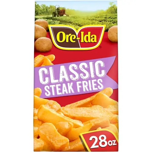 Ore-Ida thick cut steak fries cooking in air fryer