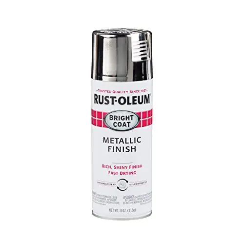 Rust-Oleum Bright Coat Chrome Metallic Spray Paint can