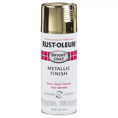 Rust-Oleum Bright Coat Gold Metallic Spray Paint can
