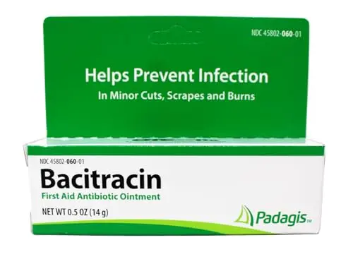 Bacitracin antibiotic ointment for minor cat wounds