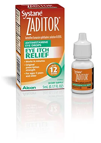 Zaditor Antihistamine Eye Drops bottle for itch relief