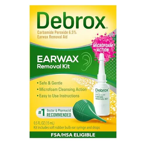 Debrox ear wax removal drops with bulb syringe