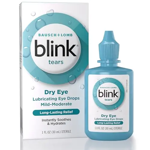BLINK Tears lubricating eye drops with hyaluronate for dry eyes