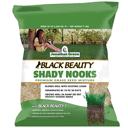 Jonathan Green Black Beauty Shady Nooks grass seed bag