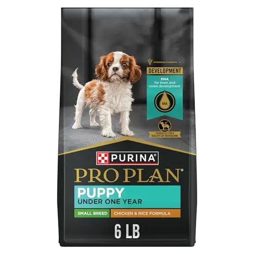 Purina Pro Plan small breed puppy food bag with chicken and rice formula