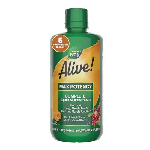 Nature's Way Alive! Max Potency Liquid Multivitamin citrus flavor bottle