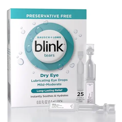 Blink Tears preservative-free eye drops for dry and watery eyes