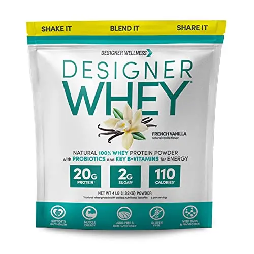 Designer Wellness Designer Whey Protein Powder french vanilla flavor