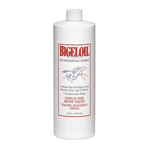 Absorbine Bigeloil Liniment for topical pain relief in liquid form