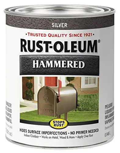 Rust-Oleum hammered finish paint for metal surfaces