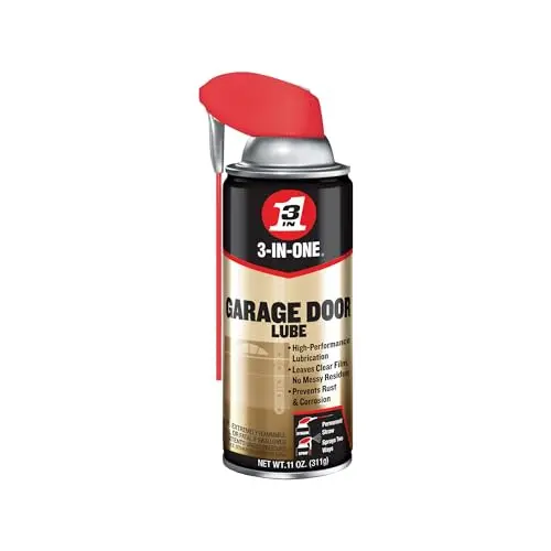 3-IN-ONE Garage Door Lubricant spray can with smart straw