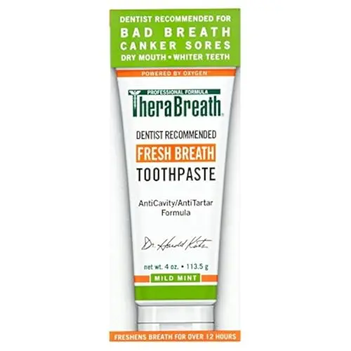 TheraBreath clinical strength toothpaste for bad breath