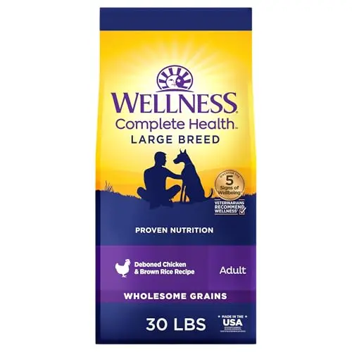 Wellness Complete Health Large Breed dry dog food bag