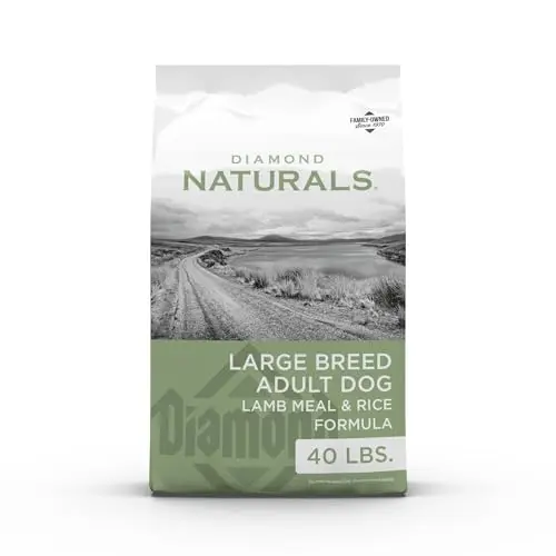 Diamond Naturals Large Breed Adult dry dog food bag with lamb and rice formula