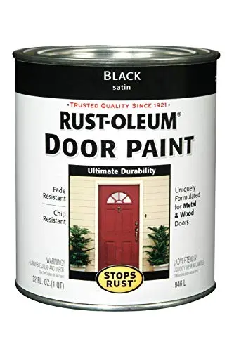 Rust-Oleum Front Door Oil Paint in satin black