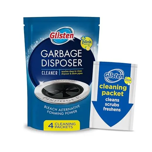 Glisten Garbage Disposer Cleaner packets with lemon scent