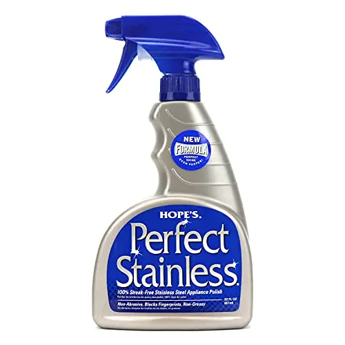 HOPE'S perfect stainless steel cleaner with self-polishing action
