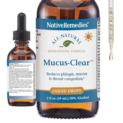 NativeRemedies Mucus-Clear natural homeopathic mucus relief