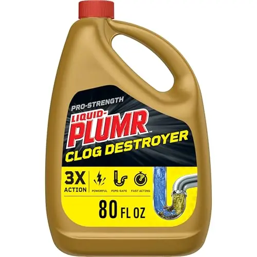 Liquid-Plumr Pro-Strength drain cleaner gel bottle with PipeGuard technology