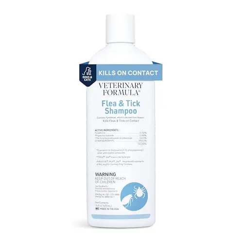 Veterinary Formula flea and tick shampoo for dogs and cats