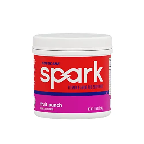AdvoCare Spark energy drink powder mix in fruit punch flavor